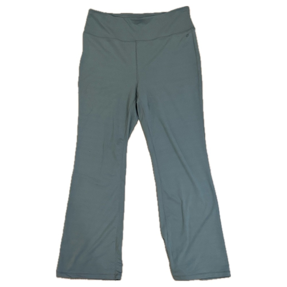 Champion Women’s XL High Rise Flare Yoga Pants Blue Gray Athletic Leggings